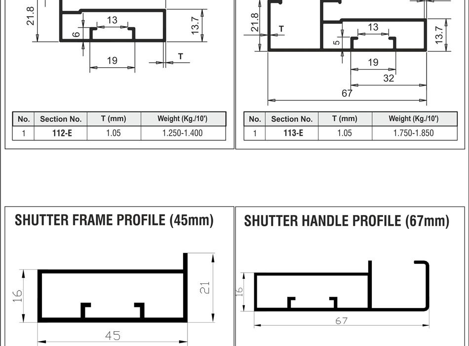 45-68MM Frem Shutter Profile